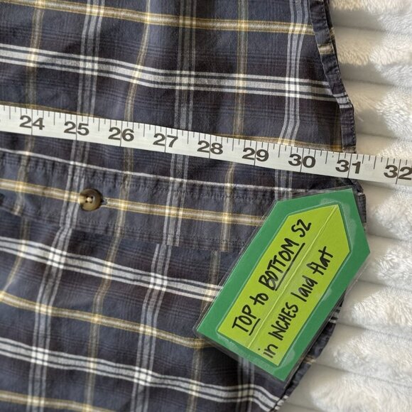 The Original Arizona Jean Company Plaid Button Down Mens SZ Med 733790 - Picture 2 of 15